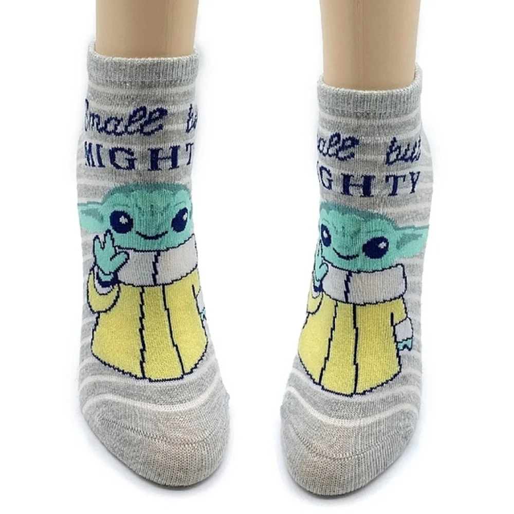 Star Wars Mandalorian Yoda Small But Mighty No Show Socks